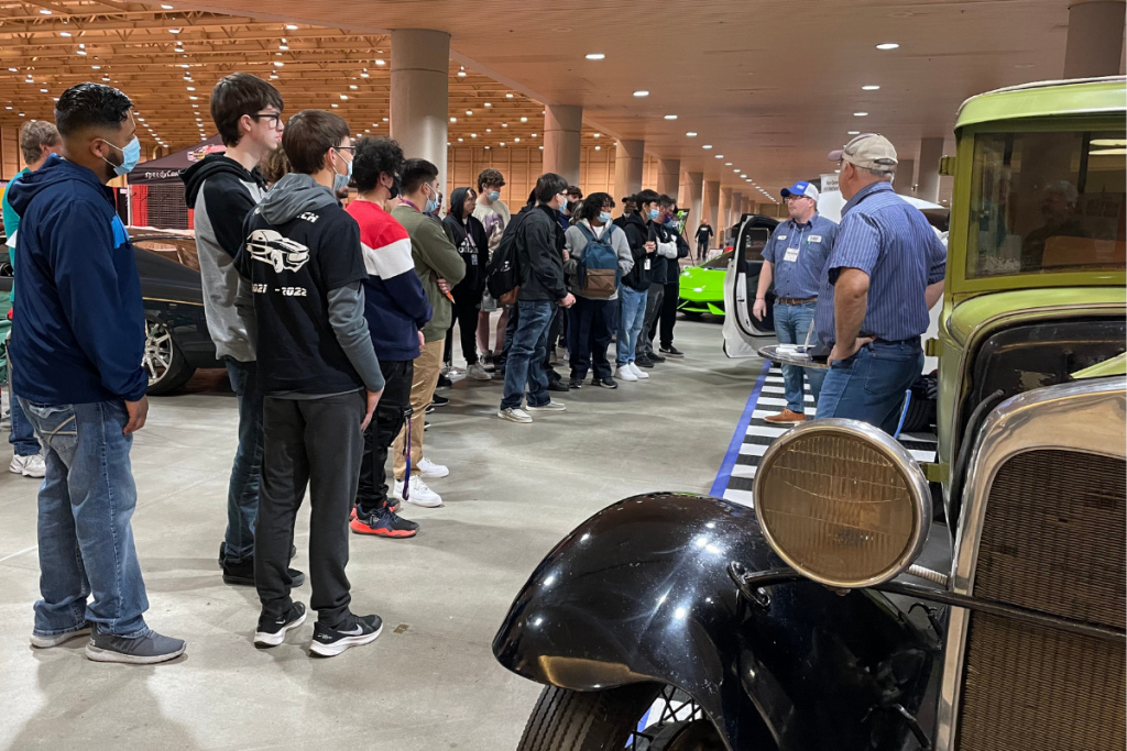 PCC Faculty Meet with Students at Wichita Car Show Pratt Community