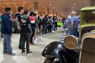 PCC Faculty Meet with Students at Wichita Car Show