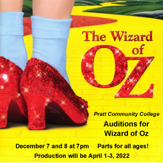 PCC Holding Auditions for the Wizard of Oz