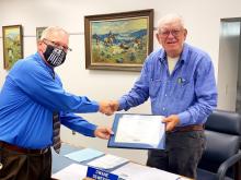 DeWeese Recognized at Board of Trustees Meeting