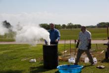 PCC Faculty Put on Science Show for Skyline 5th Graders